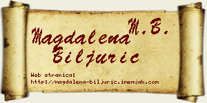 Magdalena Biljurić vizit kartica